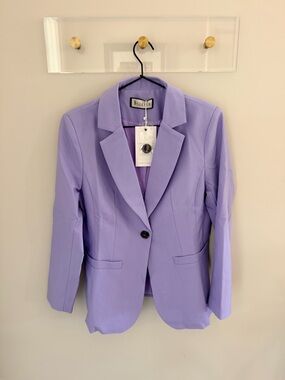 Elleven Lavender Single-Button Blazer